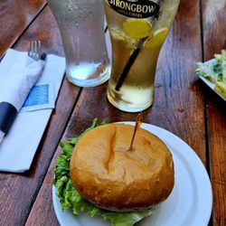 Relish Gastropub and Bar - Happy hour burger. Plain, but I really liked it