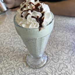 Mint chocolate chip Hand-Dipped Milk Shake Mint chocolate chip Hand-Dipped Milk Shake