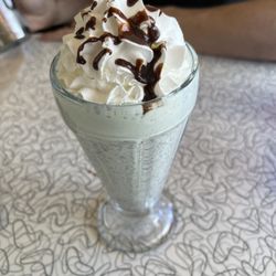 Penny's Diner - Mint chocolate chip Hand-Dipped Milk Shake