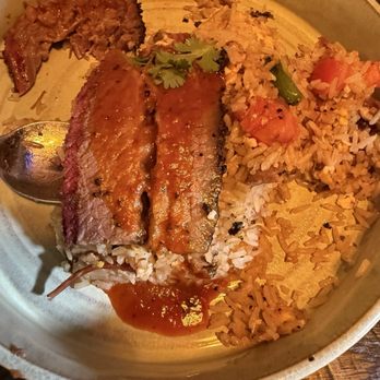 Charm Taphouse And Bbq - Tex Barbeque fried rice with Brisket - Barbeque Near Me - Conroe, Texas