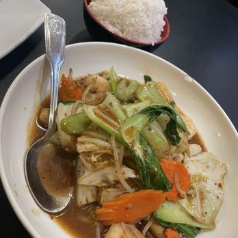 Ocha Thai Cuisine - Stir Fried Mix Vegetable with shrimp - Thai Near Me - Las Vegas, Nevada