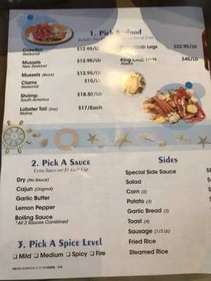 Menu photo 1 Ugly Crab Avon, IN