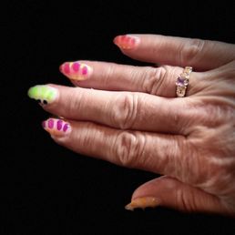 Fun hand painted nails! Fun hand painted nails!