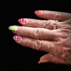 Domani Nail Spa - Fun hand painted nails!