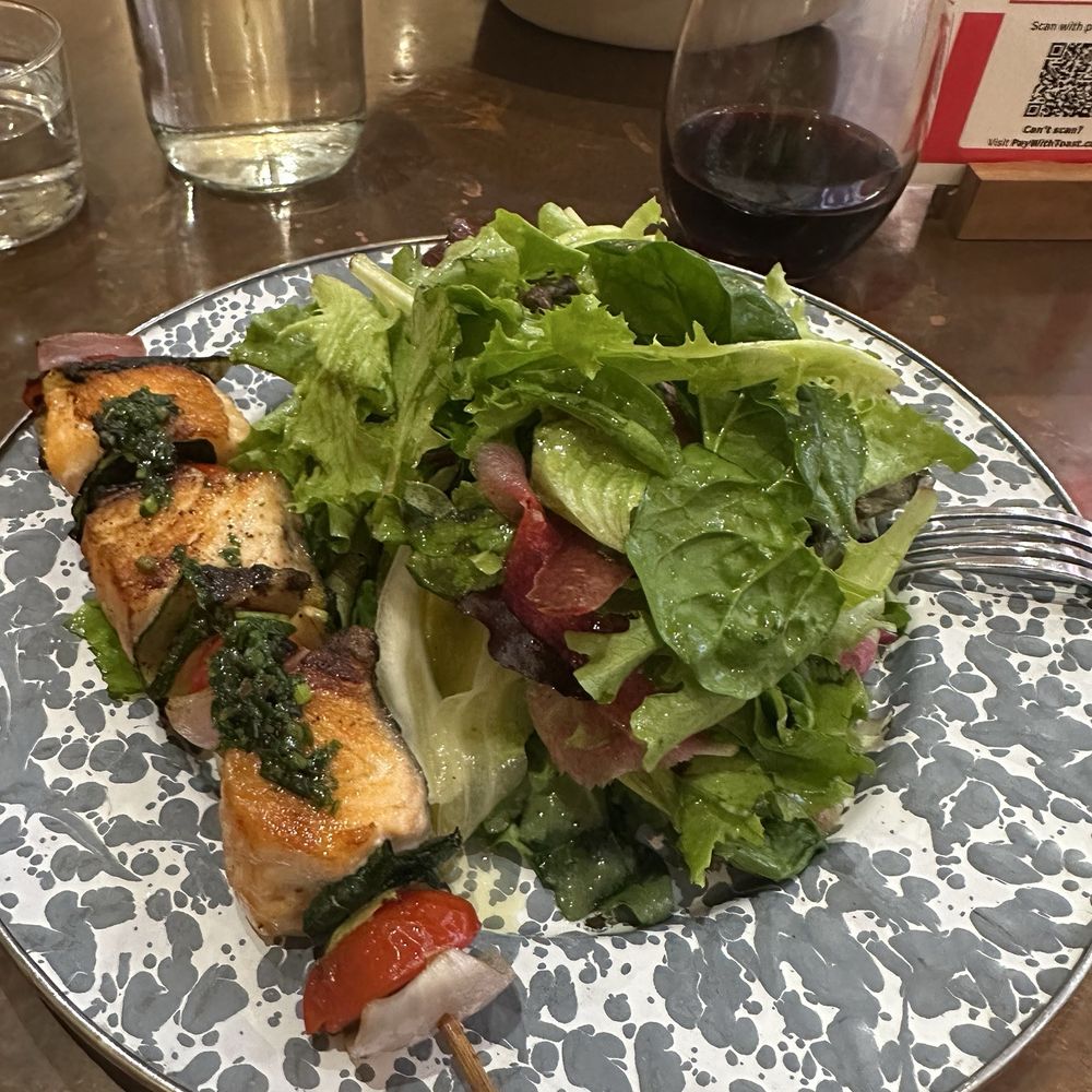 Moon Valley salad vegies with salmon Moon Valley salad vegies with salmon