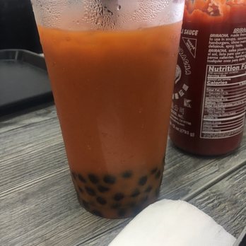 Pots n' Woks - Thai iced tea with oat milk and boba! - Chinese Near Me - Whittier, California