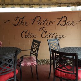 the patio area