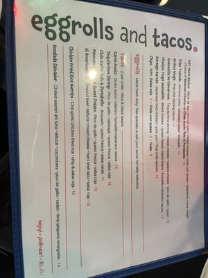 EAT Eggrolls and Tacos by null