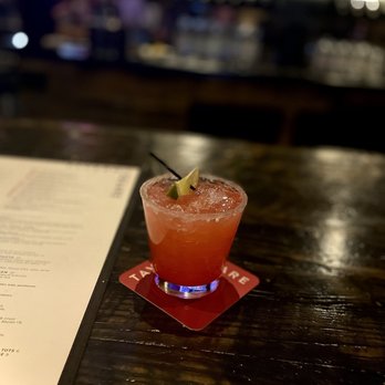 Tavern in the Square - Tavern House strawberry Margarita with sugar on rim - New American Near Me - Cranston, Rhode Island Tavern in the Square - Tavern House strawberry Margarita with sugar on rim - New American Near Me - Cranston, Rhode Island