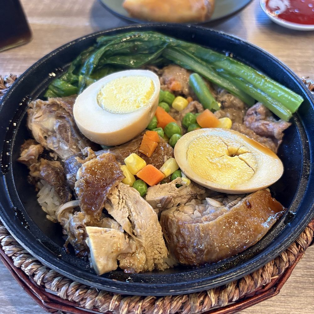clay pot duck and cumin beef