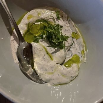 Delbar Middle Eastern - I think this is the yogurt dill one but we had hummus too and both were orgasmic - Persian/Iranian Near Me - Atlanta, Georgia Delbar Middle Eastern - I think this is the yogurt dill one but we had hummus too and both were orgasmic - Persian/Iranian Near Me - Atlanta, Georgia