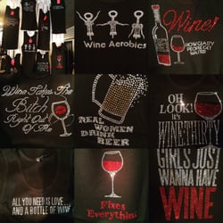 What To Wear - We carry a variety of different wine and beer tanks/shirts throughout the year