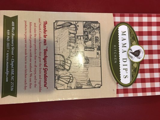 Menu photo 3 Mama Dip's Kitchen Chapel Hill, NC