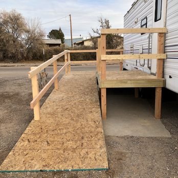 RJ RV Park - This is the ramp after it was completed and before paint showing how sturdy and dependable it is built by the carpenters union - RV Parks Near Me - Truth or Consequences, New Mexico