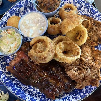 Jethro's BBQ - 1/2 Slab & Two Meat Dinner - Barbeque Near Me - Coralville, Iowa