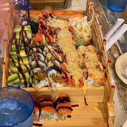Izumi Sushi & Hibachi All You Can Eat - Multiple sushi rolls we ordered