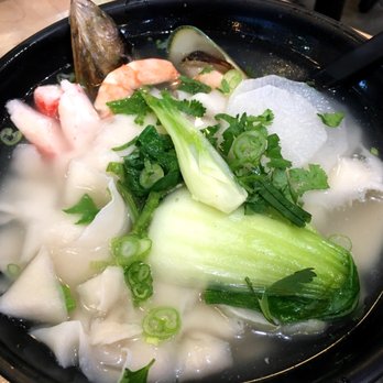 Lanzhou Hand Pull Noodle - Seafood knife cut noodle soup - Noodles Near Me - Gaithersburg, Maryland Lanzhou Hand Pull Noodle - Seafood knife cut noodle soup - Noodles Near Me - Gaithersburg, Maryland