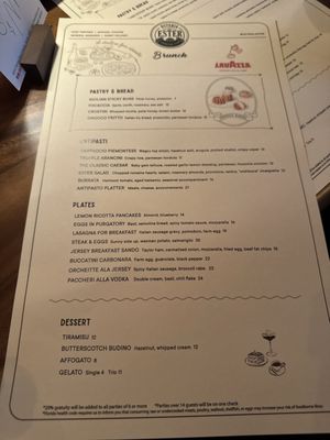 Menu photo 1 Osteria Ester Orlando, FL Menu photo 1 Osteria Ester Orlando, FL