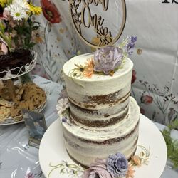 Nuestra Pasion Coffee Shop - Naked first birthday cake