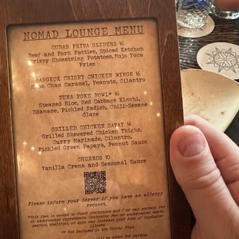 Nomad Lounge - Menu - Asian Fusion Near Me - Lake Buena Vista, Florida Nomad Lounge - Menu - Asian Fusion Near Me - Lake Buena Vista, Florida