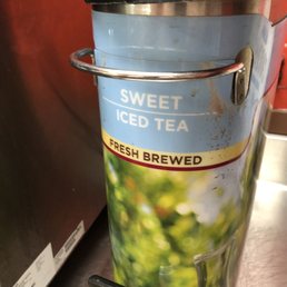 Even though the container says sweet iced tea  we were told they don't carry sweet tea.
