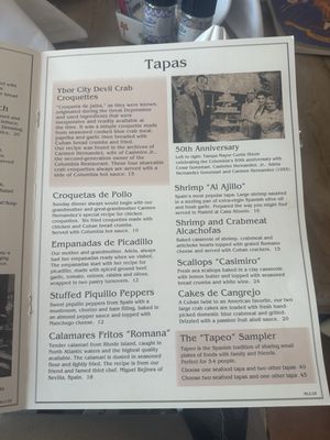 Menu photo 8 Columbia Restaurant Sarasota, FL Menu photo 8 Columbia Restaurant Sarasota, FL