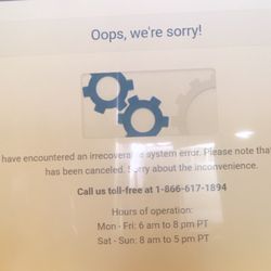 Experian Consumer Services - Keep getting this error on both the app and website