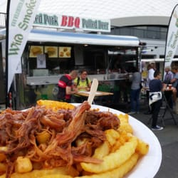 Food Truck Friday - Pulled Pork BBQ on French Fries. So good!!!