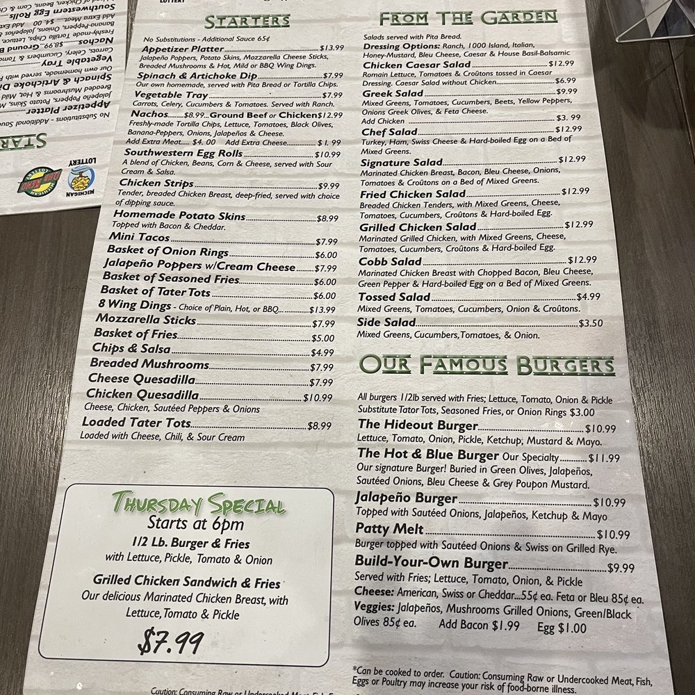 The Hideout - Sports Bars Near Me - Clawson, Michigan The Hideout - Sports Bars Near Me - Clawson, Michigan