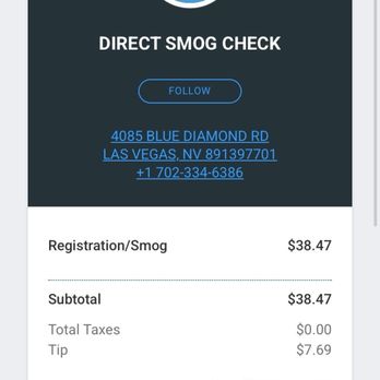 Direct Smog Check - Smog test total + tip - Smog Check Stations Near Me - Las Vegas, Nevada Direct Smog Check - Smog test total + tip - Smog Check Stations Near Me - Las Vegas, Nevada
