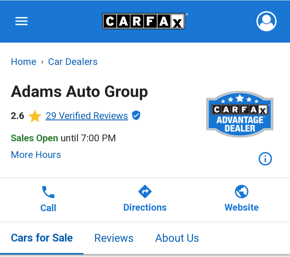 ADAMS AUTO GROUP Updated September 2024 21 Reviews 6625 East
