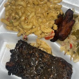 Mac and Cheese, jerk salmon Mac and Cheese, jerk salmon