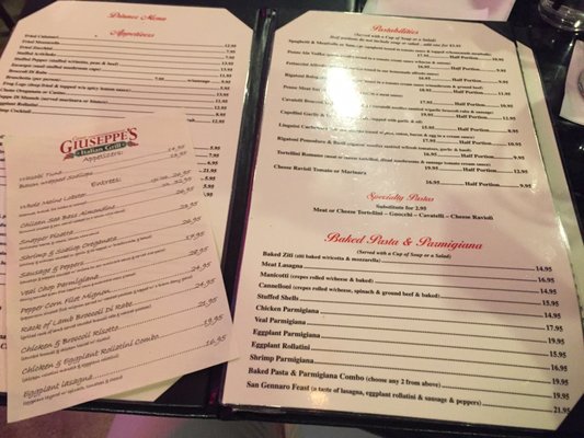 Menu photo 3 Casa Giuseppe's Italian Grill Stuart, FL