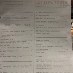 One Flew South - Menu
