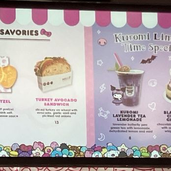 Hello Kitty And Friends Cafe - Sandwich menu - Themed Cafes Near Me - Universal City, California Hello Kitty And Friends Cafe - Sandwich menu - Themed Cafes Near Me - Universal City, California