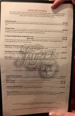 Menu photo 6 Laurel Supper Club New Richmond, WI