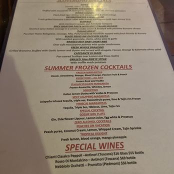 Scottadito Osteria Toscana - Menu - Italian Near Me - Brooklyn, New York