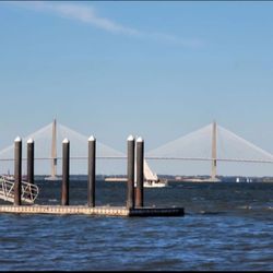 Melton Peter Demetre Park - The Ravenel Bridge framing the scenery.