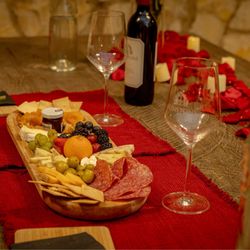 Sunstone Winery - Charcuterie and Wine for newly engaged couple.