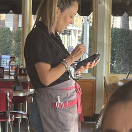 She is the best server!!! She is the best server!!!