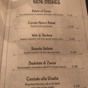 Triplo - Menu - Side Dishes - Italian Near Me - Rome, RM