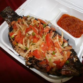 Drelyse African Restaurant - to-go Tilapia entree at Drelyse - African Near Me - Columbus, Ohio
