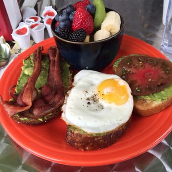 Eight AM - Avocado toast 3 ways - New American Near Me - San Francisco, California Eight AM - Avocado toast 3 ways - New American Near Me - San Francisco, California