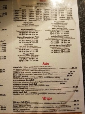 Menu photo 4 BG's Restaurant and Lounge North Star, OH