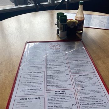 Carmine's Restaurant and Bar - Menu and window - Spanish Near Me - Tampa, Florida Carmine's Restaurant and Bar - Menu and window - Spanish Near Me - Tampa, Florida
