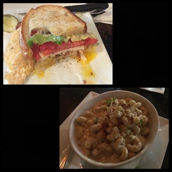 MAX's Wine Dive - This is only half of the fried egg sandwich and the Max n' cheese - Wine Bars Near Me - Houston, Texas MAX's Wine Dive - This is only half of the fried egg sandwich and the Max n' cheese - Wine Bars Near Me - Houston, Texas
