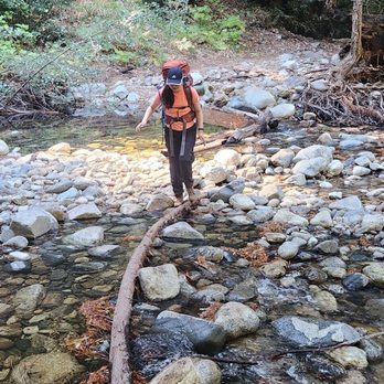 Sykes Hot Springs - Creek crossing - Campgrounds Near Me - Big Sur, California