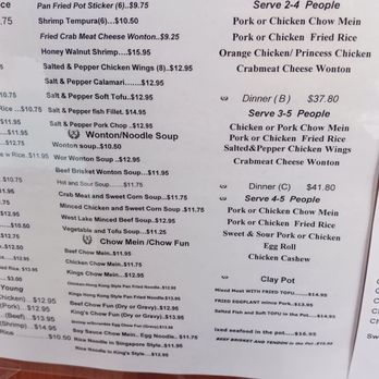 Kings Express Chinese Restaurant - Appetizers and family dinner menu - Chinese Near Me - Elk Grove, California