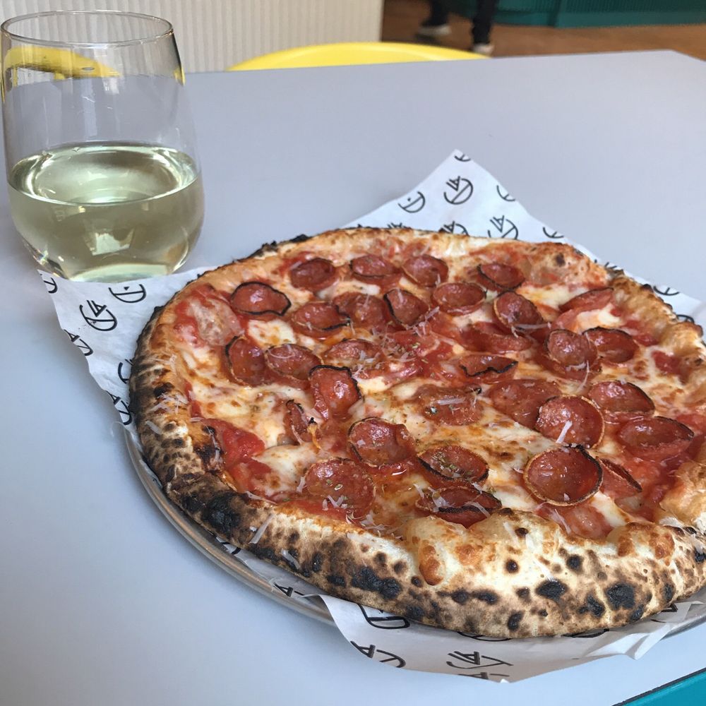 General Assembly Pizza - Love cup and a glass of Calcaire - Pizza Near Me - Toronto, Ontario General Assembly Pizza - Love cup and a glass of Calcaire - Pizza Near Me - Toronto, Ontario