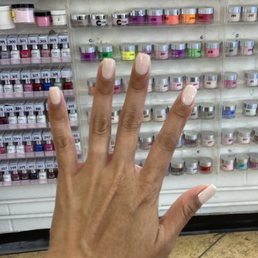 Beautiful gel nails on natural nail bed Beautiful gel nails on natural nail bed